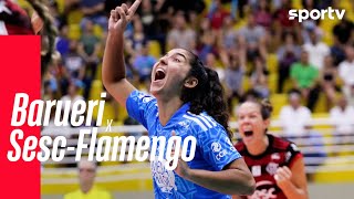 BARUERI 1 X 3 SESCFLAMENGO  MELHORES MOMENTOS  SUPERLIGA FEMININA DE VÔLEI  sportv [upl. by Hajidahk]