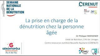 Webinaire 1411  « La prise en charge de la dénutrition chez la personne âgée » [upl. by Adniled503]