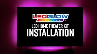 Installation  LEDGlow Million Color Home Theater Lighting [upl. by Eciruam935]