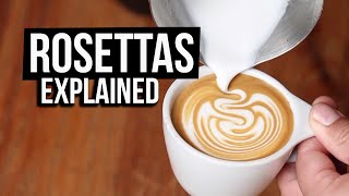 HOW TO POUR A ROSETTA Going Over the Most Famous Pour In Latte Art [upl. by Baerman490]