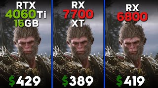 RTX 4060 Ti 16 vs RX 7700 XT vs RX 6800  Ryzen 5 7600  Tested in 15 games [upl. by Hawker398]