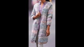 Вязаный Кардиган для Женщин  модели  2019  Knitted Cardigan for Women Models [upl. by Brothers]