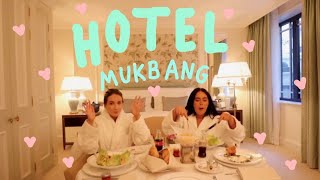 HOTEL MUKBANG  Sophia and Cinzia [upl. by Kralc392]