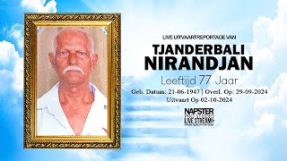 Uitvaart van Dhr Nirandjan Tjanderbali  Live Stream  NAPSTER PRO STUDIO [upl. by Ruvolo907]