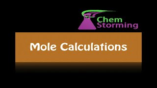 Mole Calculations examples AS and A level Chemistry [upl. by Mauceri254]