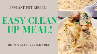 Healthy Instant Pot Beef Stroganoff [upl. by Bronk]