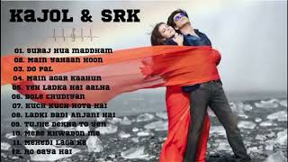 KAJOL HIT SOGS  SRK SUPER HIT SONGS  KING KHAN SONGS [upl. by Dranik]