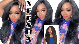 Outre lace front wig Neesha color 1 [upl. by Thor918]