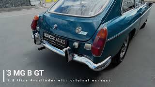 1973 MG B GT Exhaust Sound [upl. by Nibbs]