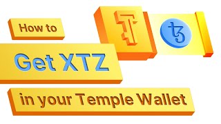 How to get Tezos in your Temple wallet [upl. by Clute]