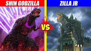 Shin Godzilla vs Zilla Jr  SPORE [upl. by Nyrahs]