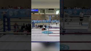 FRANCE v POLAND Kickboxing KO [upl. by Chamkis]