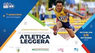 26° Campionato nazionale di atletica CSI  Sabato pomeriggio 22 [upl. by Dawes]