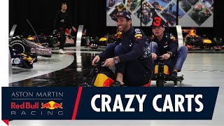 Max Verstappen and Daniel Ricciardo Crazy Cart The Factory [upl. by Dlarej]