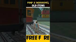 TOP 3 MISSING OLD ITEMS 🥺💔 freefire shortsfeed miss [upl. by Elo]