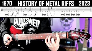 HISTORY OF METAL RIFFS  TABS [upl. by Xantha]