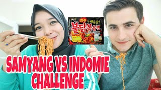 SAMYANG CHALLENGE  SAMYANG VS INDOMIE RICA RICA [upl. by Gilliette]