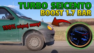 Seicento 900cc TURBO 120HP 🙆 seryjny silnik i boost 17 bar [upl. by Nav]