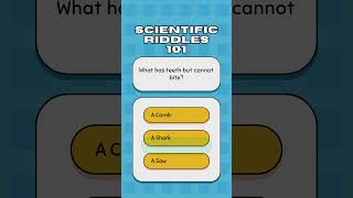 Scientific Riddles 101 p30 sciencequiz puzzle scienceriddles braingames sciencetrivia quiz [upl. by Nodyl643]