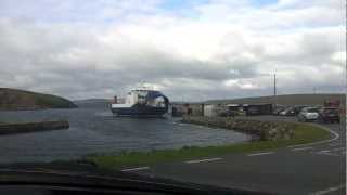 Shetland Islands Council Ferry MV BIGGA arriving in Gutcher Yell from Belmont Unst [upl. by Anrol]