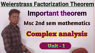 Weierstrass Factorization Theorem  Complex analysis Msc 2sem Important questions [upl. by Schwejda]