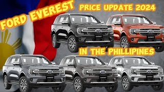 FOR EVEREST PRICE UPDATE 2024 philippines ford [upl. by Maisel825]