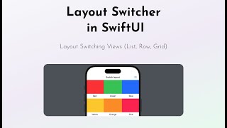 Layout Switching Views List Row Grid [upl. by Schweiker151]