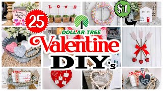 25 VALENTINE Dollar Tree DIYs 2024❤️ CHEAP amp EASY ❤️ Valentines Day Decor Ideas [upl. by Suzanna]