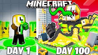 I Survived 100 Days as ZOMBIE CLOCKMAN in Minecraft [upl. by Odessa]