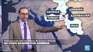 EU pledges €270 million in aid for Armenia as Yerevan pivots away from Moscow • FRANCE 24 [upl. by Assetak284]