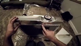 Aluminum Radiator dropin replacement for Falcon V8 swaps [upl. by Perni]