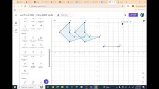 Geogebra Translations and Reflections Animation [upl. by Gierk]