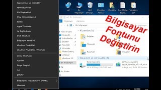 Windows Font Değiştirme İstediğiniz Fontu Windows Varsayılan Fontla Değiştirin [upl. by Dygall]