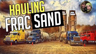 Oilfield Trucking Hauling Frac Sand [upl. by Chaffee]