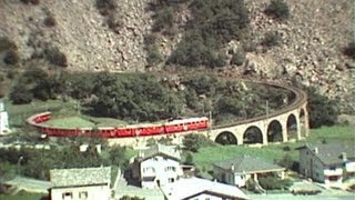 Berninabahn  Trenino Rosso del Bernina  1981  82 [upl. by Sergu]