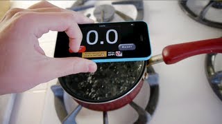 iPhone 5C Survives Boiling Hot Water Test [upl. by Macri71]