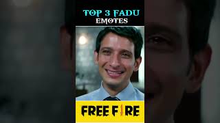 TOP 3 FADU EMOTE 😱freefire shorts shortsfeed ffshorts [upl. by Poirer311]