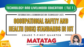 TLE 7 MATATAG CURRICULUM LESSON 1ST QTR OCCUPATIONAL SAFETY AND HEALTH OHS STANDARDS IN ICT [upl. by Idolla]