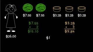 Envision Math Grade 5  Topic 66 Solve RealWorld Problems Involving Money  Another Look [upl. by Eelek]