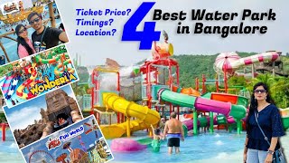 Top 4 Water Park In Bangalore  Ticket Price Timing All Rides amp Full Tour  Bengaluru water park [upl. by Nennahs]