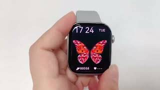 DT Series10 Smart Watch AMOLED Screen Wireless Charging NFC 3D UI Smartwatch DT Watch X Video Player [upl. by Narhem504]