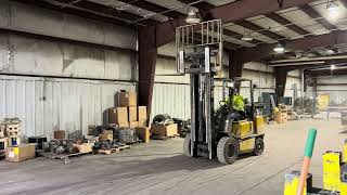 Yale 4500lb cap forklift  Besse Forest Products – Goodman WI – 12102024 [upl. by Valsimot]