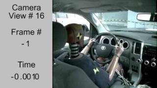 Crash Test 2008 Toyota Sequoia Full Frontal NHTSA [upl. by Glasgo]