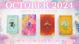 🔮YOUR October 2024 Personal Prediction For Your Zodiac🔥💰📬🏡✨Tarot Reading✨Horoscopez💫🧝‍♀️Pick 2🦋 [upl. by Bennet]