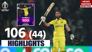 Maxwell 100 Highlights AUS vs NED Highlights  Glenn Maxwell Batting Highlights Today Match [upl. by Godding]