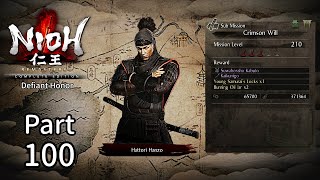 NIOH REMASTERED PS5 DLC 2  100 Walkthrough  Sub Mission Crimson Will [upl. by Ennaej]