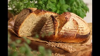 Dinkelbrot mit Sauerteig [upl. by Ecallaw]