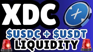 🚨XDC USDC  USDT LIQUIDITY amp DEFI TECHNOLOGY🚨 [upl. by Petrina]