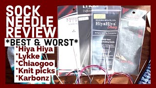 BEST KNITTING NEEDLE FOR SOCKS  Review and Comparision [upl. by Eilahtan528]