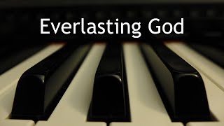 Everlasting God  piano instrumental cover with lyrics [upl. by Aihsetel]